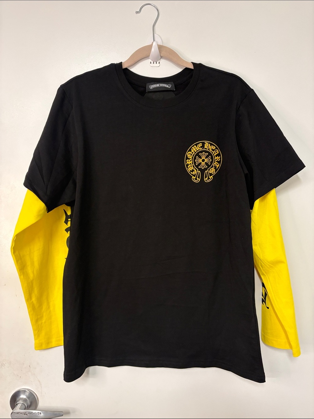 CHROME HEARTS MENS LONG-SLEEVED T-SHIRT!